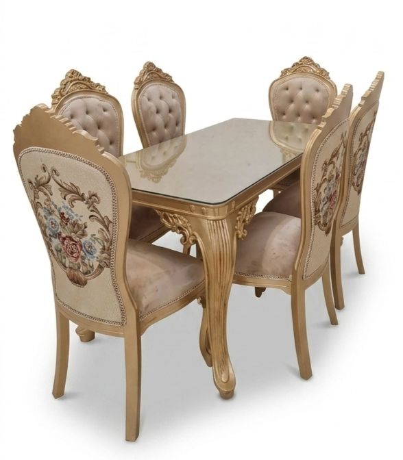6-Seater Gilded Dining Suite