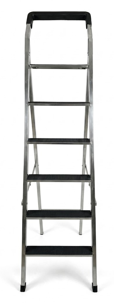 6-Step Heavy-Duty Aluminum Ladder