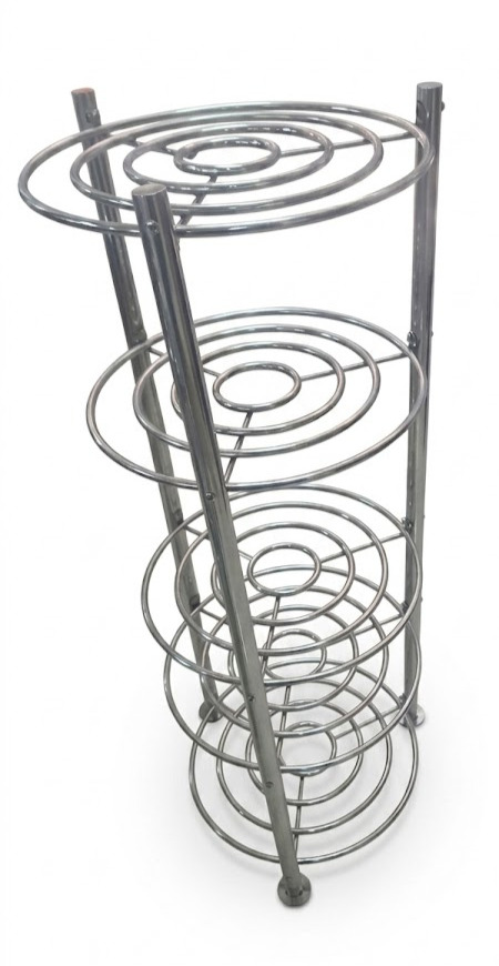 5-Tier Circular Chrome Utility Rack