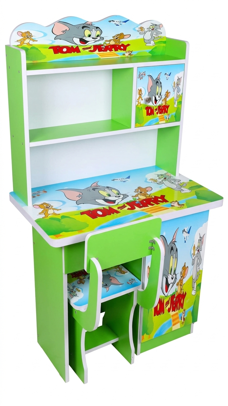 Tom and Jerry Green Children's Study Desk Set
